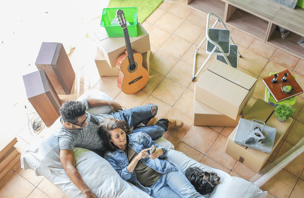 Moving house with musical instruments