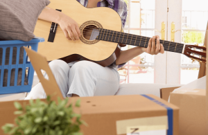 Moving house with musical instruments