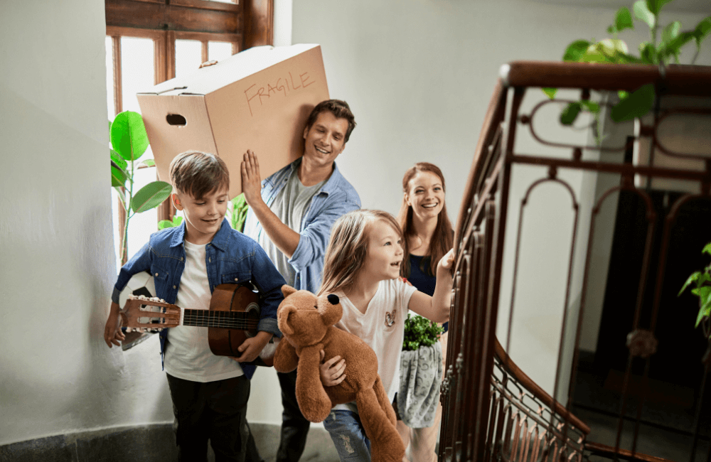 Moving house with musical instruments